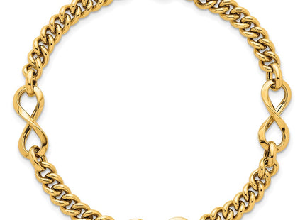 14k Yellow Gold Chain Bracelets Style SF3147 - Classique Jewelry Inc.
