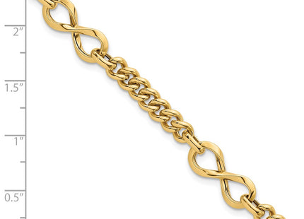 14k Yellow Gold Chain Bracelets Style SF3147 - Classique Jewelry Inc.