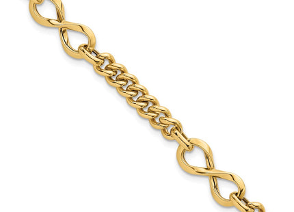 14k Yellow Gold Chain Bracelets Style SF3147 - Classique Jewelry Inc.