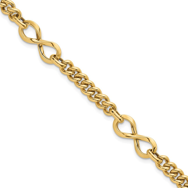 14k Yellow Gold Chain Bracelets Style SF3147 - Classique Jewelry Inc.