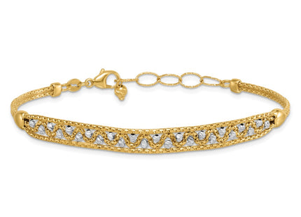 14k Two-tone Bracelets Style SF3152 - Classique Jewelry Inc.