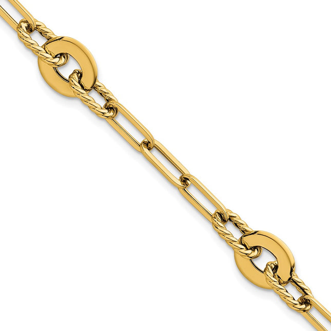 14k Yellow Gold Bracelets Style SF3156 - Classique Jewelry Inc.