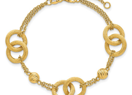 14k Yellow Gold Chain Bracelets Style SF3158 - Classique Jewelry Inc.