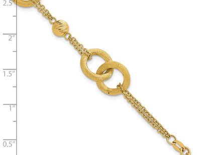 14k Yellow Gold Chain Bracelets Style SF3158 - Classique Jewelry Inc.