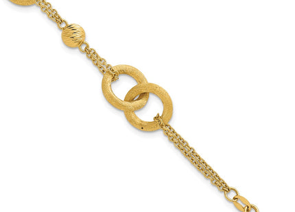 14k Yellow Gold Chain Bracelets Style SF3158 - Classique Jewelry Inc.
