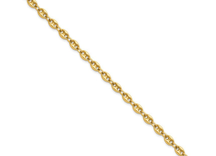 14K gold anchor link anchor bracelet, alternate view