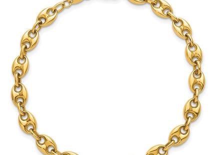 14K gold anchor link anchor bracelet, further view