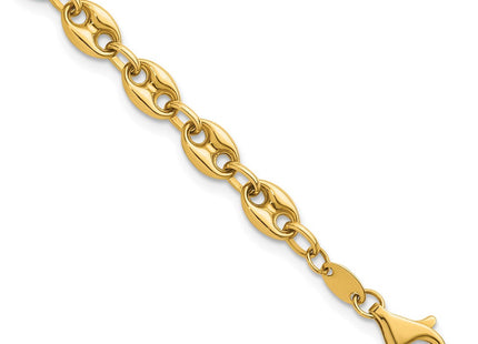 14K gold anchor link anchor bracelet