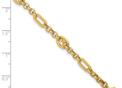 14K Polished Fancy Multi Link 7. Bracelet (Style SF3162-7.5)