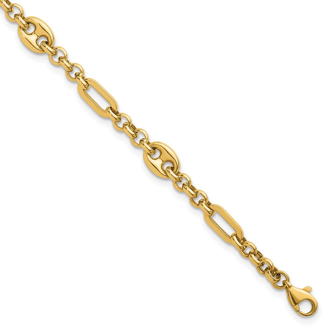 14k Yellow Gold Bracelets Style SF3162 - Classique Jewelry Inc.