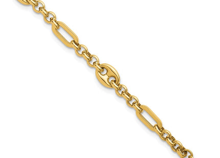 14K Polished Fancy Multi Link 7. Bracelet (Style SF3162-7.5)