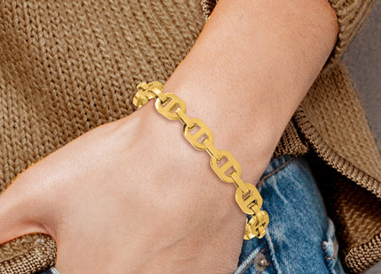 14k Polished Fancy Anchor Link 7. Bracelet