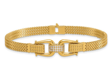 14k Yellow Gold Bracelets Style SF3167 - Classique Jewelry Inc.
