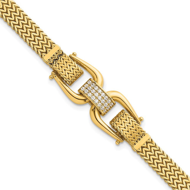14k Yellow Gold Bracelets Style SF3167 - Classique Jewelry Inc.