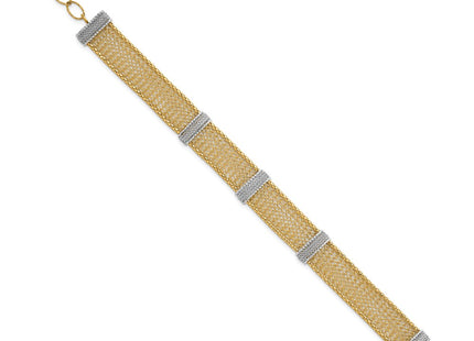 14k Two-tone Bracelets Style SF3168 - Classique Jewelry Inc.