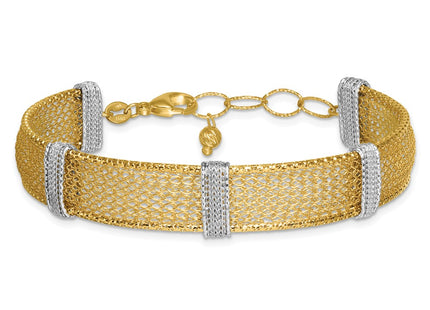 14k Two-tone Bracelets Style SF3168 - Classique Jewelry Inc.