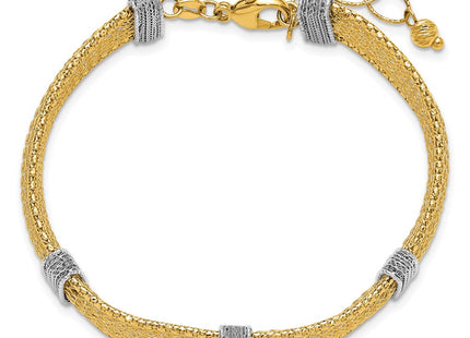 14k Two-tone Bracelets Style SF3168 - Classique Jewelry Inc.