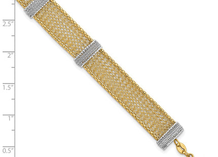 14k Two-tone Bracelets Style SF3168 - Classique Jewelry Inc.