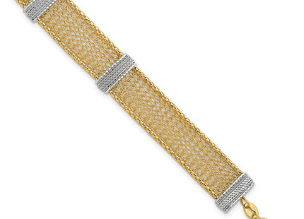 14k Two-tone Bracelets Style SF3168 - Classique Jewelry Inc.