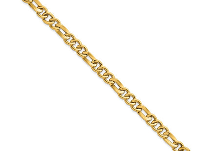 14K gold figaro link bracelet, alternate view