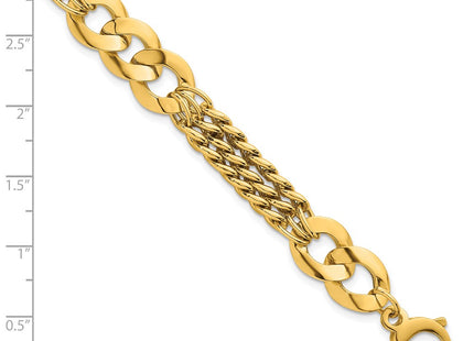 14k Yellow Gold Bracelets Style SF3173 - Classique Jewelry Inc.