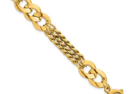 14k Yellow Gold Bracelets Style SF3173 - Classique Jewelry Inc.