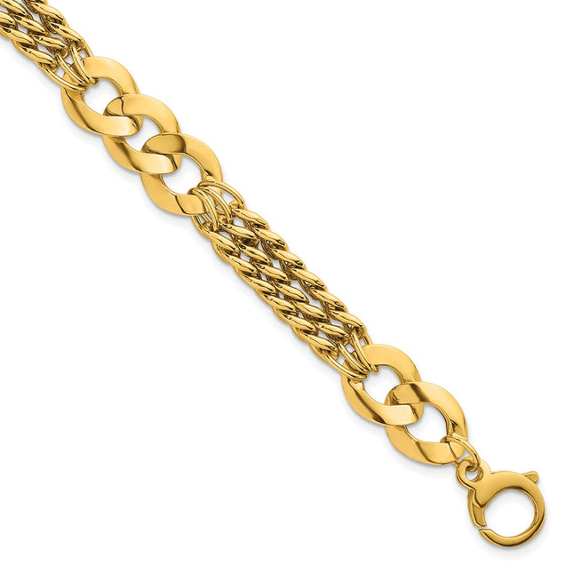 14k Yellow Gold Bracelets Style SF3173 - Classique Jewelry Inc.
