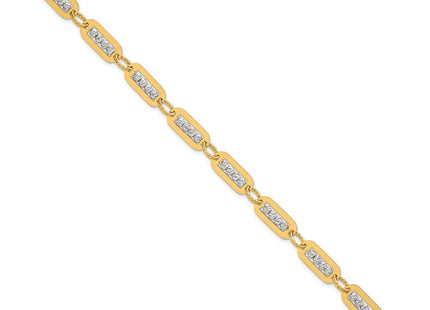 14k Two-tone Bracelets Style SF3178 - Classique Jewelry Inc.