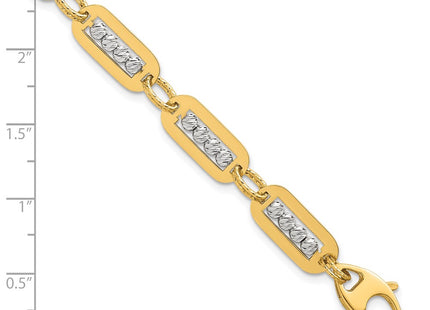14k Two-tone Bracelets Style SF3178 - Classique Jewelry Inc.