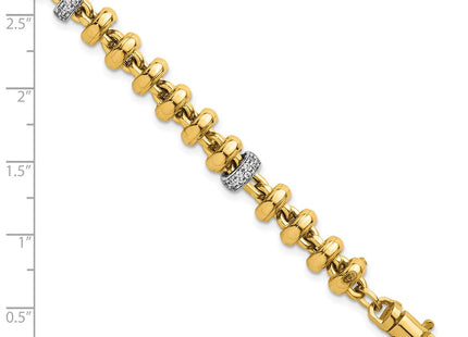 14k Two-tone Bracelets Style SF3182 - Classique Jewelry Inc.