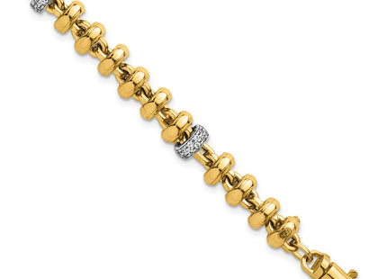 14k Two-tone Bracelets Style SF3182 - Classique Jewelry Inc.