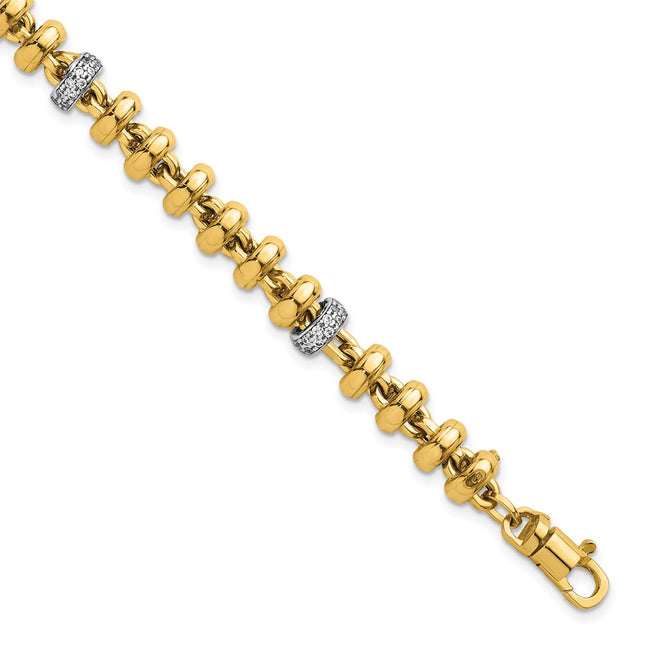 14k Two-tone Bracelets Style SF3182 - Classique Jewelry Inc.