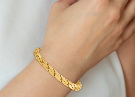 14k Polished Lightweight Fancy Link 7. Bracelet, 7.5 x 6.3mm