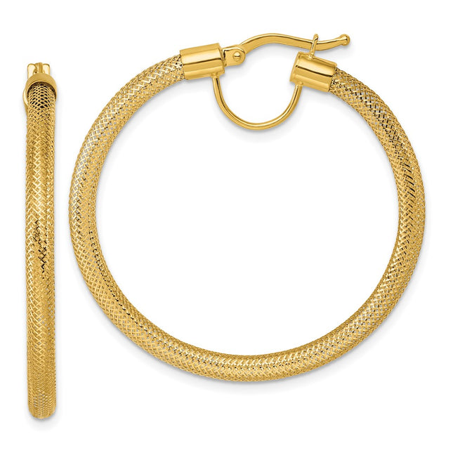 14k Yellow Gold Earrings Style SF3202E - Classique Jewelry Inc.