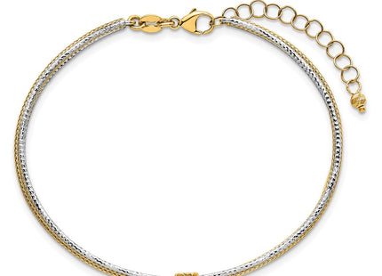 14k Two-tone Bracelets Style SF3203 - Classique Jewelry Inc.