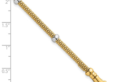 14k Two-tone Bracelets Style SF3205 - Classique Jewelry Inc.