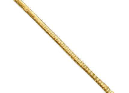 14k Polished Woven Mesh
