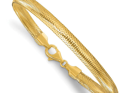 14k Polished Woven Mesh