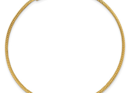 14k Polished Woven Mesh