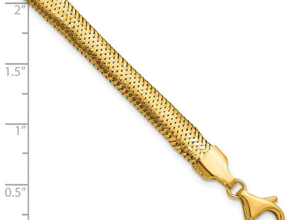 14k Polished Woven Mesh