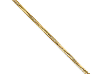 14k Polished Fancy Hollow Curb Link