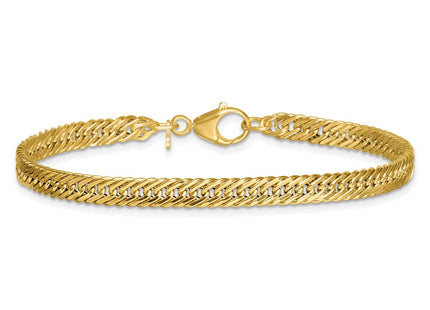 14k Polished Fancy Hollow Curb Link
