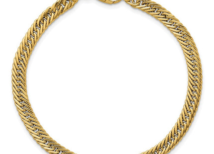 14k Polished Fancy Hollow Curb Link