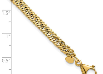 14k Polished Fancy Hollow Curb Link