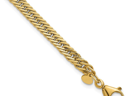 14k Polished Fancy Hollow Curb Link