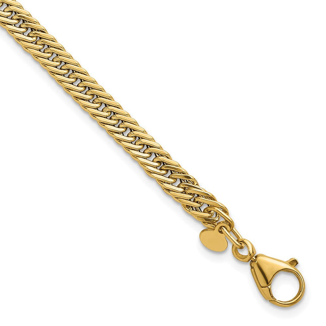14K gold curb link necklace