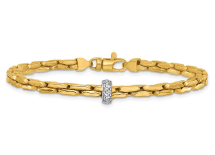 14k Two-tone Bracelets Style SF3209 - Classique Jewelry Inc.