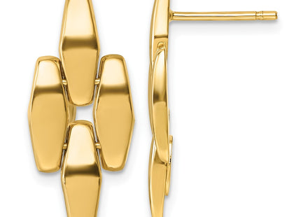 14k Yellow Gold Earrings Style SF3211E - Classique Jewelry Inc.