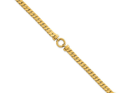 14k Polished Flat Curb Link with Center Circle Element 7. Necklace