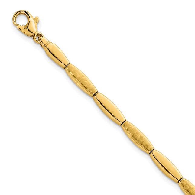 14K gold bar necklace
